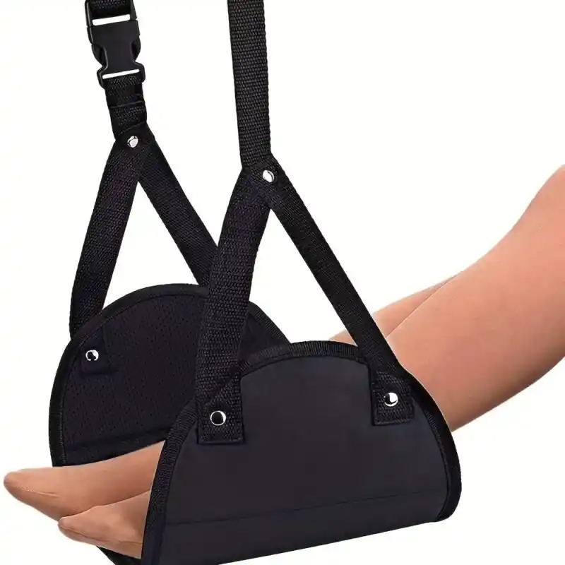 Portable Airplane Footrest Pedal Travel Comfort Hammock For Office Home
