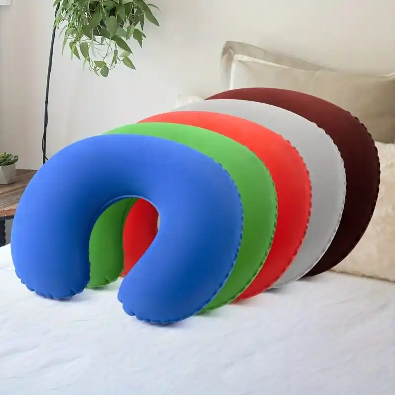 Ergonomic Inflatable Travel Neck Pillow Portable Ushaped Comfort Cushion