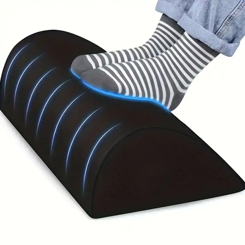 Ergonomic Under Desk Foot Rest Washable Cover Ultimate Work From Home Comfort