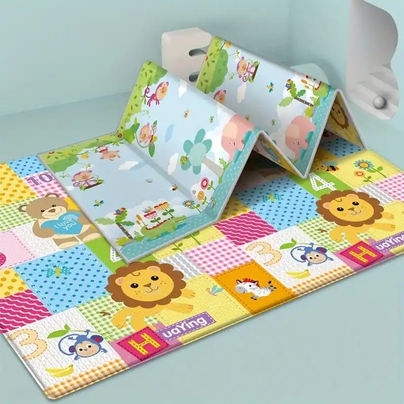 Reversible Waterproof Educational Play Mat Nonslip Foam Pad Perfect Gift