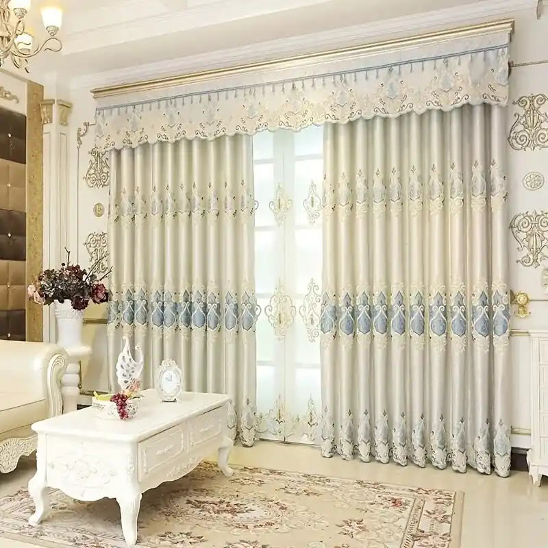 Uvblocking Jacquard Curtains Durable Easytohang Stylish Privacy For Homes