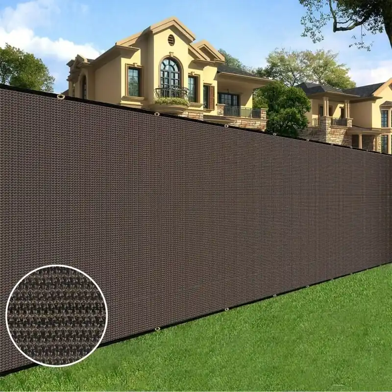Uvresistant Privacy Fence Screen With Grommets Durable Outdoor Mesh