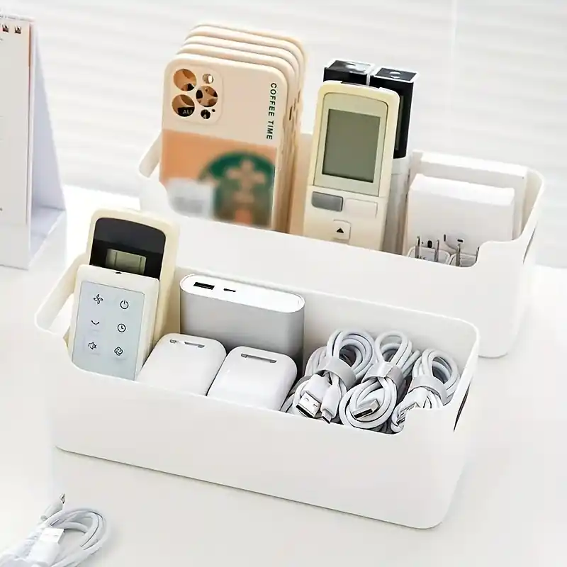 Wallmounted Storage Box For Cables Remotes Office Versatile Use