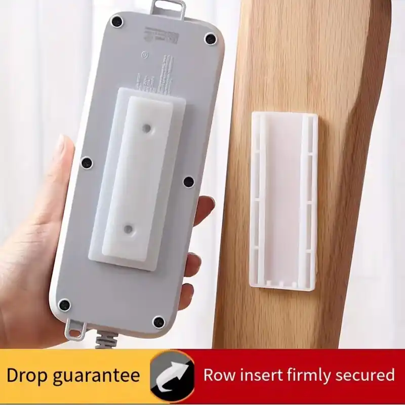 Wallmounted Power Strip Holder Selfadhesive Cable Organizer For Home Office