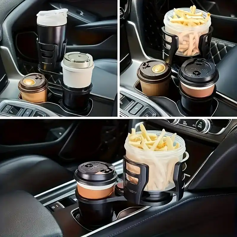 2in1 Car Cup Holder With Phone Mount Aroma Diffuser Organize Now
