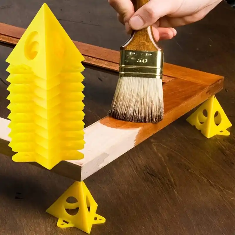 16pcs Nonstick Triangle Paint Stands Ideal For Woodworking Projects