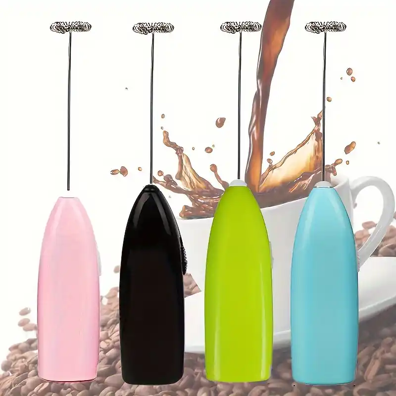 Portable Stainless Steel Milk Frother Egg Beater Batterypowered Whisk