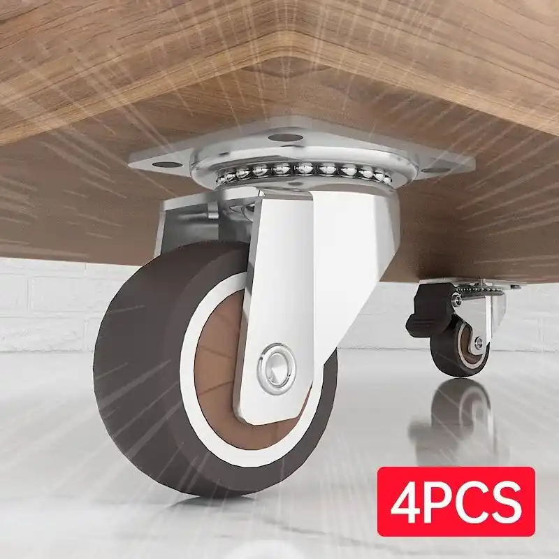 4pcs Heavyduty Swivel Caster Wheels Ideal For Trolleys Furniture