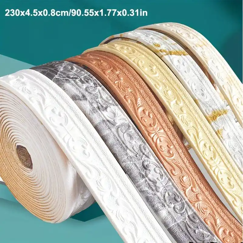 3d Foam Diy Diamond Picture Frame Sticker Elegant Home Wall Trim