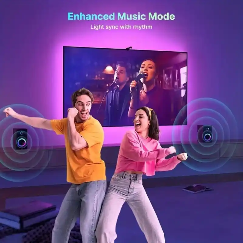 Rgb Led Tv Backlight Kit Wireless Music Sync App Control