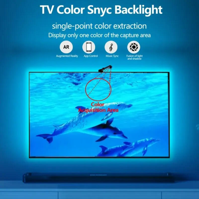 Rgb Led Strip With Music Sync App Control Tv Backlighting