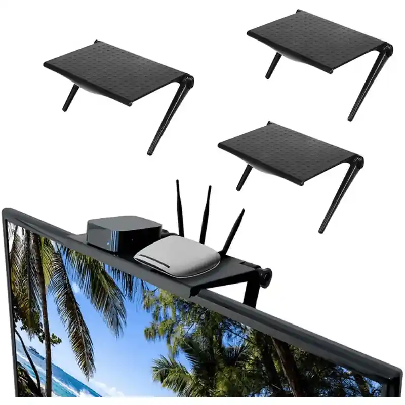 Universal Monitor Shelf Maximize Storage Efficiency For Home And Office