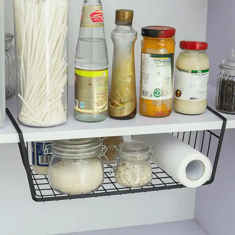 Multipiece Under Cabinet Hanging Storage Rack For Kitchen And Closet