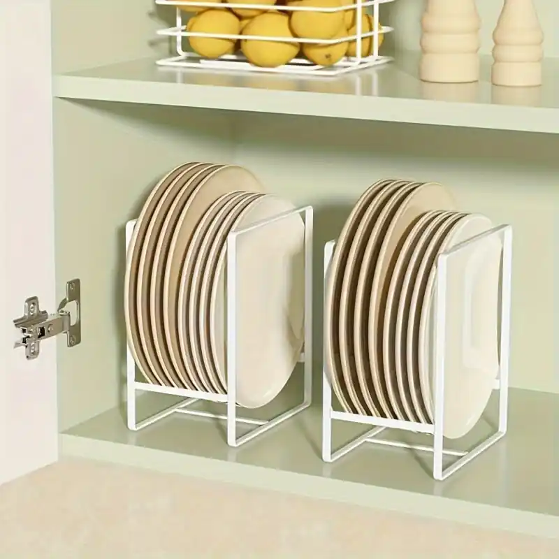 Compact Metal Dish Rack Multipurpose Kitchen Organizer For Plates And Cups