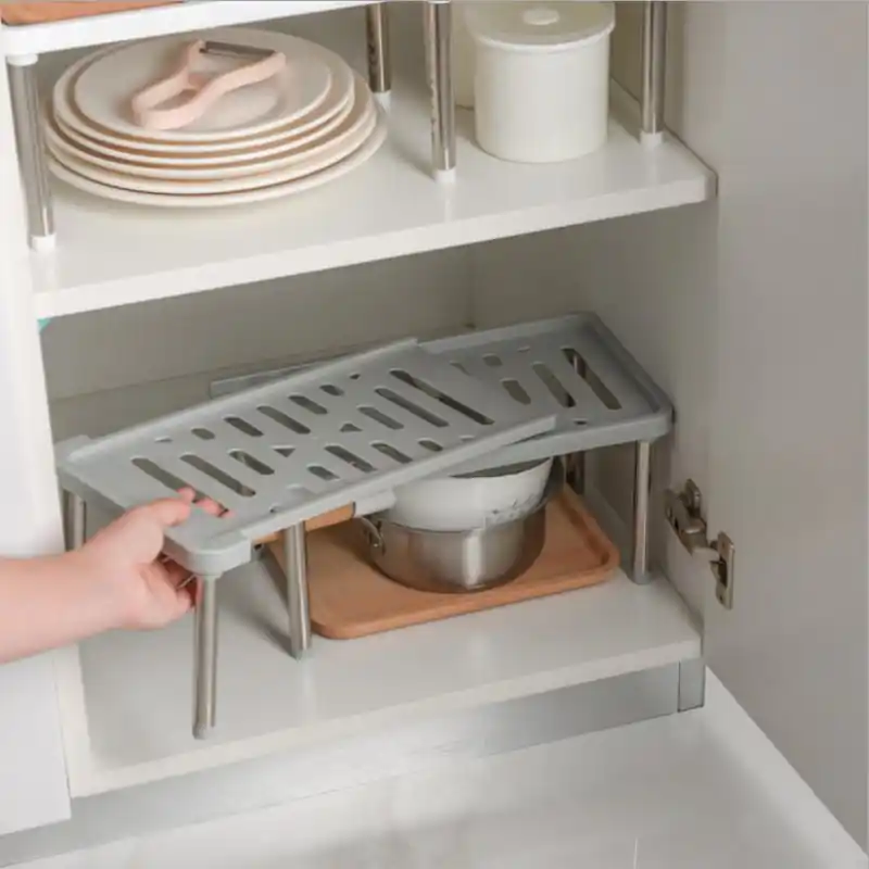 Adjustable Expandable Kitchen Shelf Organizer Versatile Spice Rack For Pantry