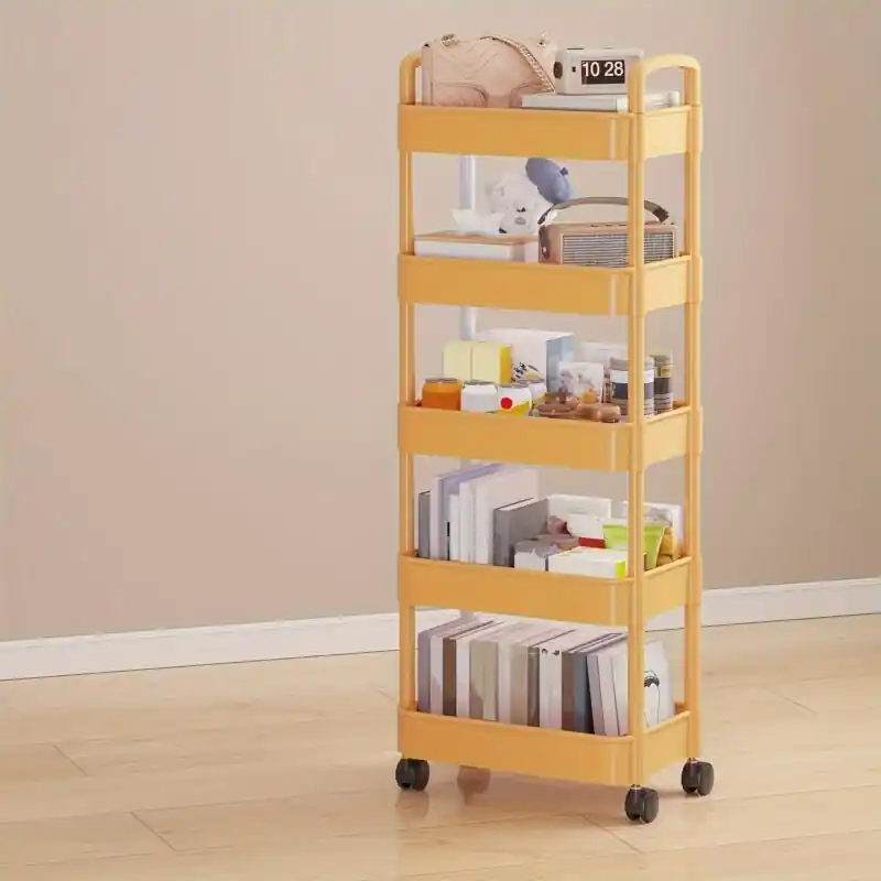 4tier Rolling Storage Cart Ideal For Kitchen Bathroom Bedroom More