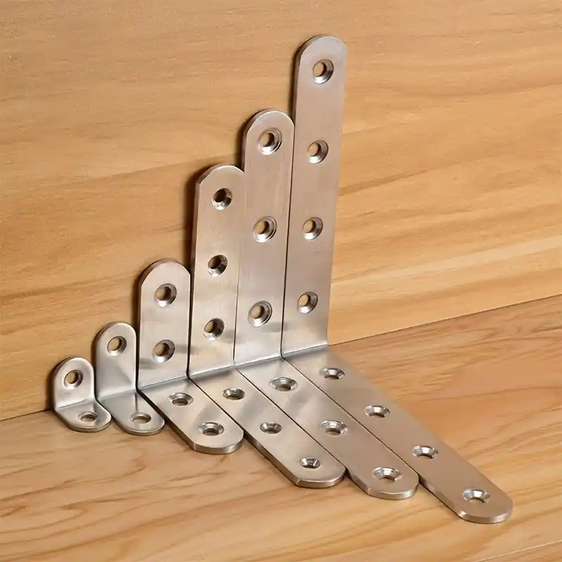 Heavyduty Stainless Steel L Bracket Rustresistant Shelf Diy Support