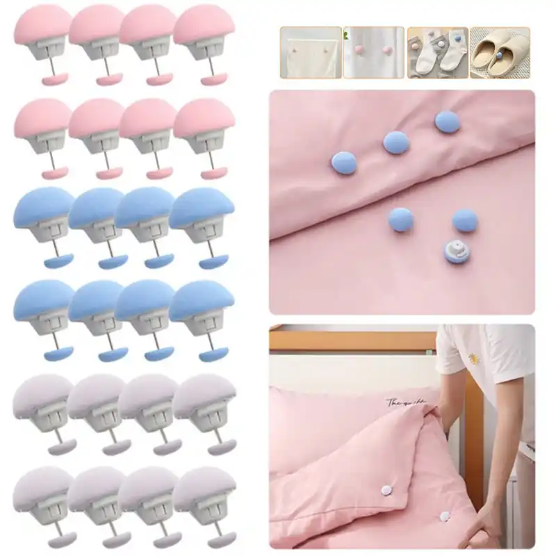 Macaron Quilt Clips Easylock Nonslip Duvet Fasteners Bedding Secure 4816pcs