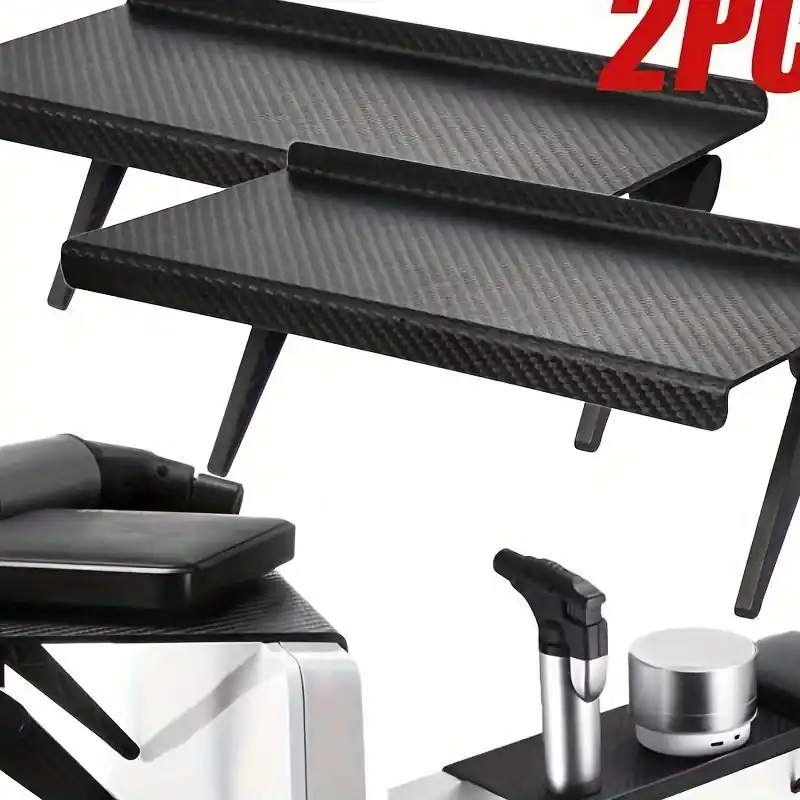 Adjustable Tv And Monitor Screen Top Shelf Organizer For Home And Office