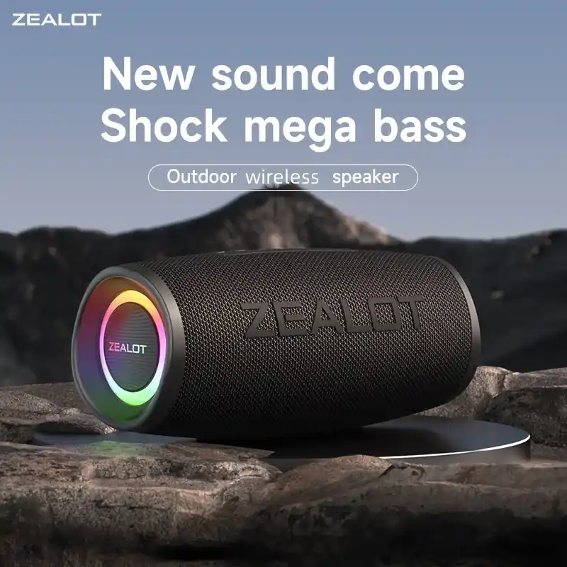 Zealot S56 40w Wireless Outdoor Speaker With Tfusbauxtws Support