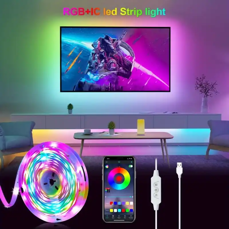 Rgb Led Tv Backlight With App Control Music Sync Multimode