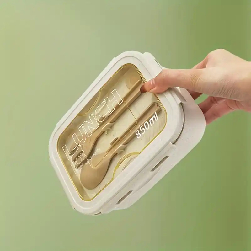 Ecofriendly Allinone Bento Lunch Box With Utensils Ideal For Work