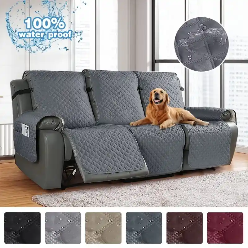 Waterproof Easyfit Stretch Recliner Cover Durable Sofa Slipcover