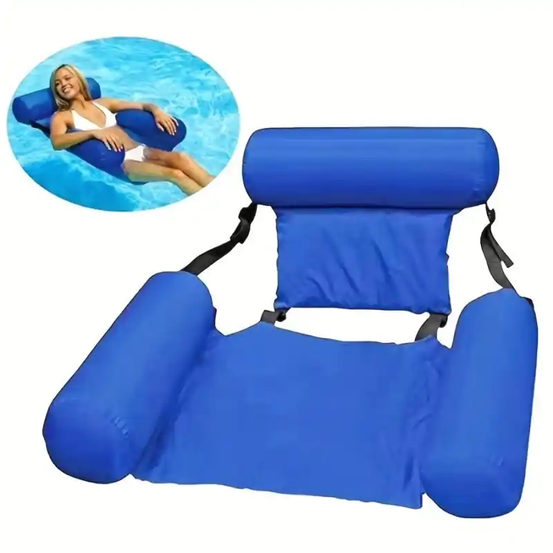 Inflatable Water Hammock Foldable Floating Bed For Pool Beach