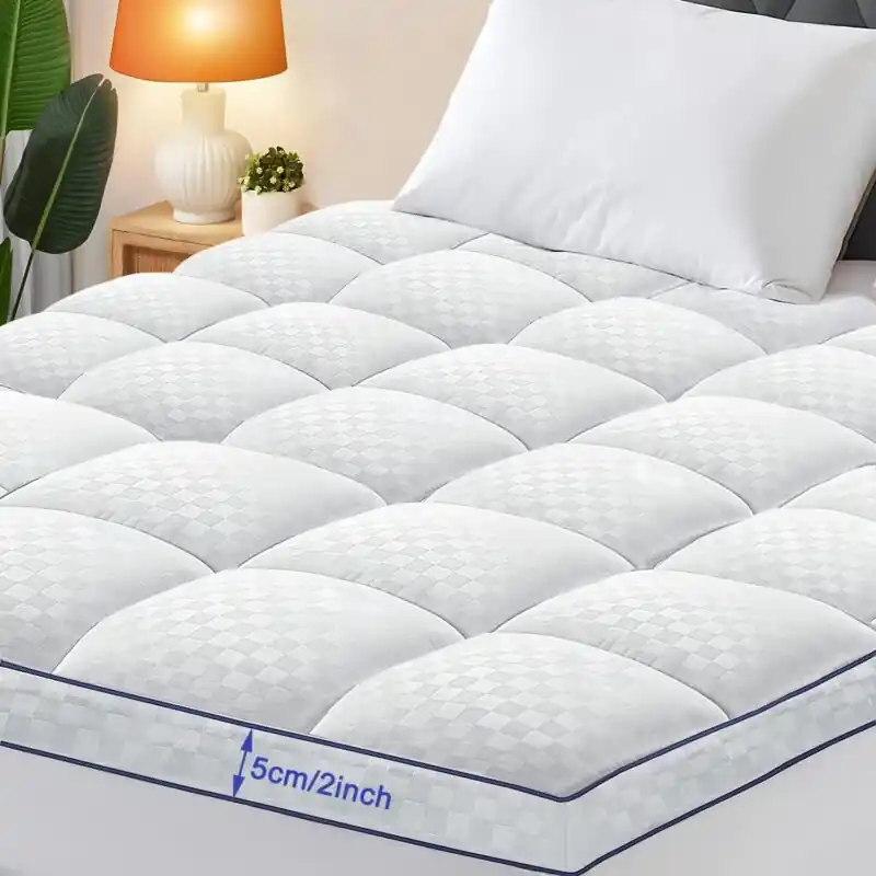 Luxury Cooling Mattress Topper Extra Thick Plush Breathable Deep Pocket