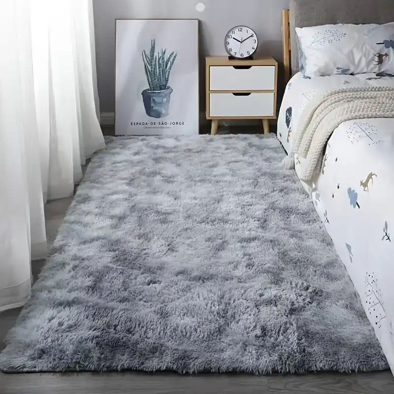 Luxury Soft Fluffy Shag Area Rug Nonslip Machine Washable