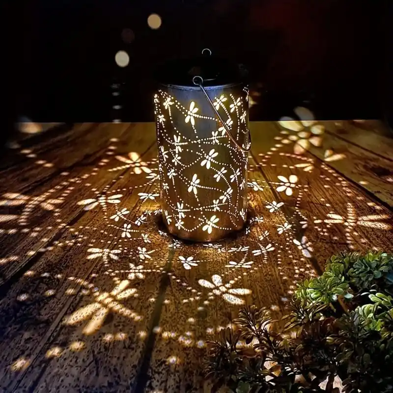 Solarpowered Dragonfly Garden Lantern Enchanting Outdoor Led Light Decor
