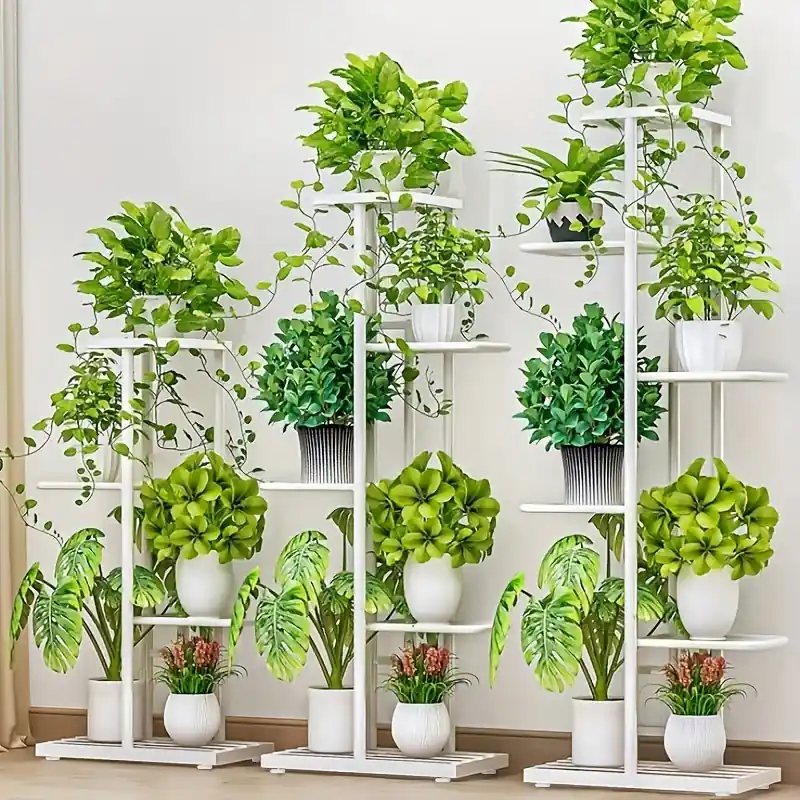 Elegant Multilayer Iron Flower Stand Indoor Outdoor Garden Decor