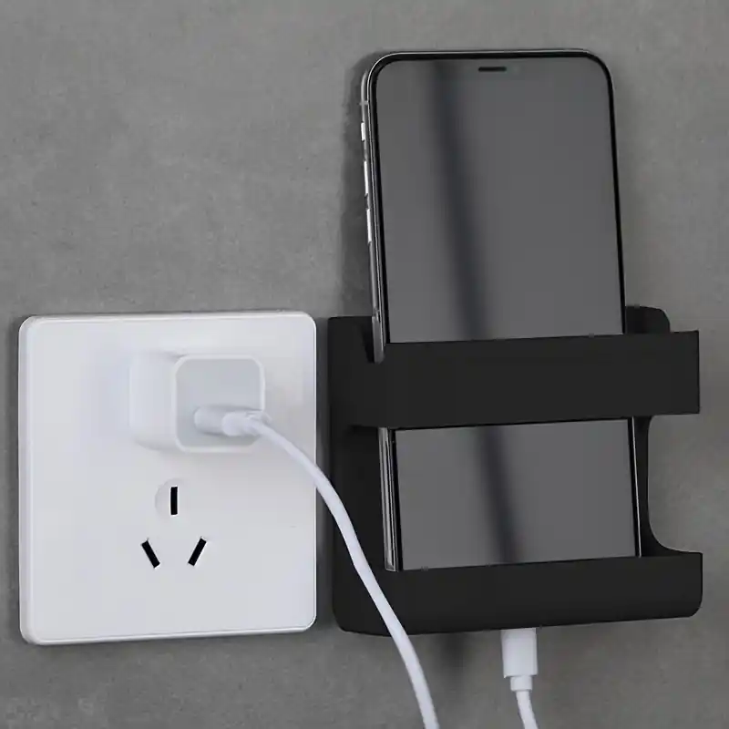 Wallmounted Nonperforated Mobile Phone Remote Control Holder