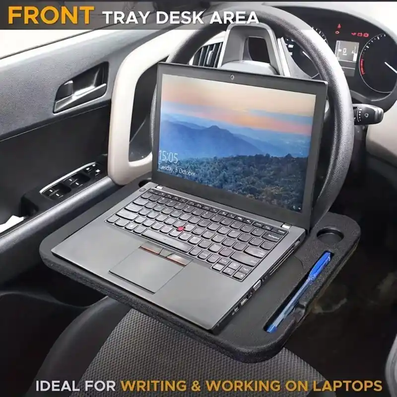 Adjustable Multifunctional Car Steering Wheel Desk And Food Tray