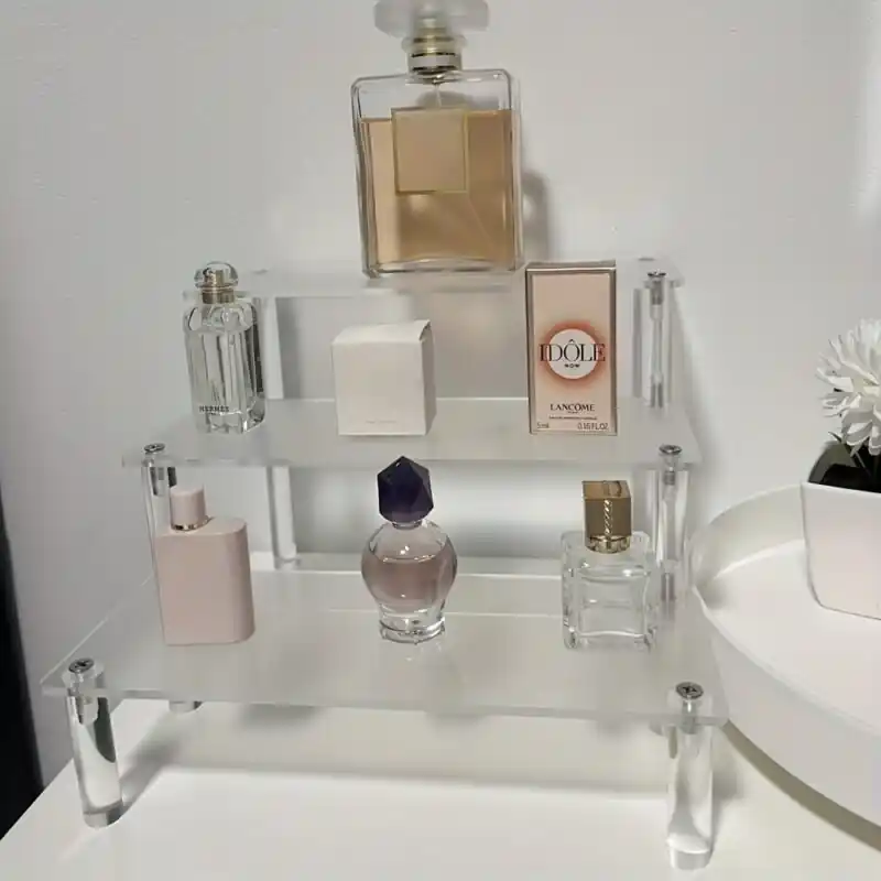 Multitier Acrylic Display Stand Jewelry Dessert Collectible Transparent Organizer