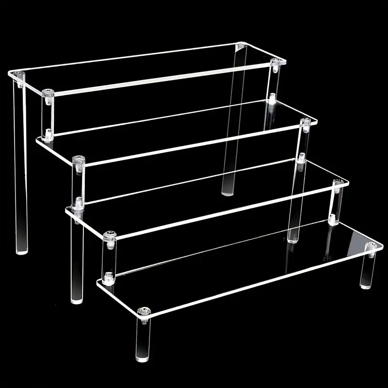 Clear Acrylic Display Stand 345 Tier Organizer For Perfumes Cupcakes