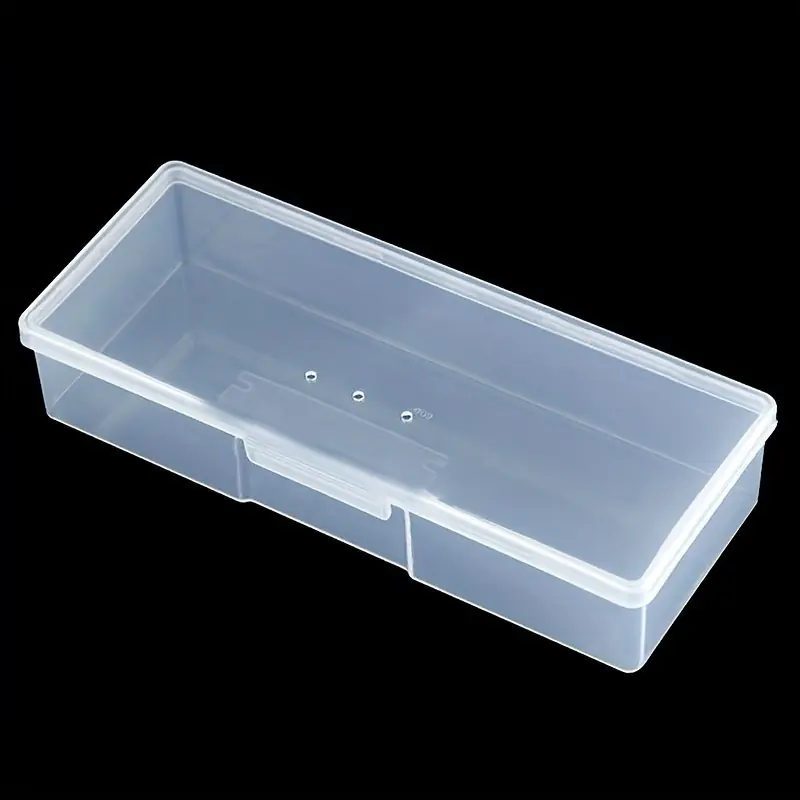 Clear Lightweight Storage Box For Nail Tools Jewelry And Polish