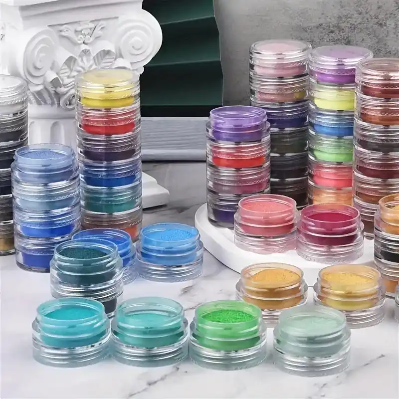 6color Pearlescent Mica Powder Pigment Set For Diy Epoxy Resin Jewelry