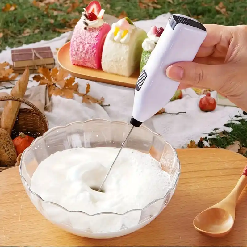 Portable Mini Electric Milk Frother Perfect For Coffee Cappuccino