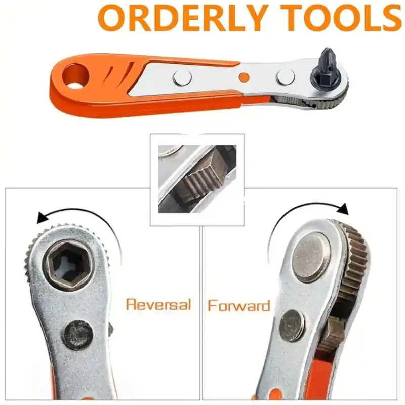 Compact 36tooth Dualpurpose Ratchet Screwdriver Set For Tight Spaces