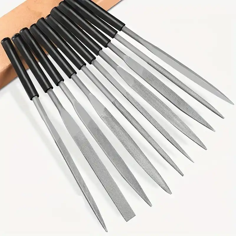 10piece Mini Steel File Set For Metal Sanding And Shaping