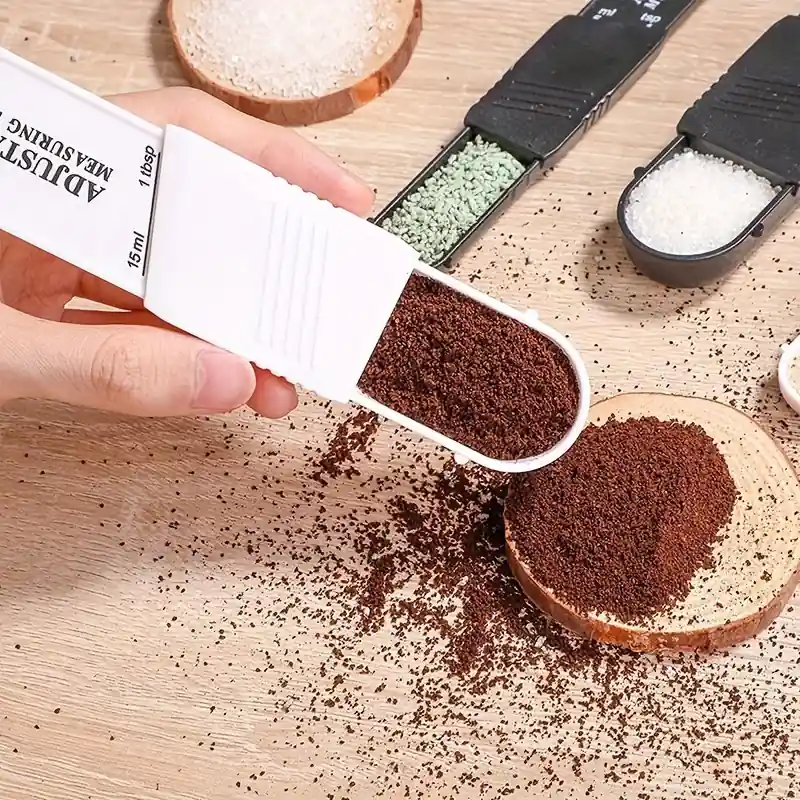 Dualsided Adjustable Measuring Spoon Precise Versatile Tool For Baking Cooking