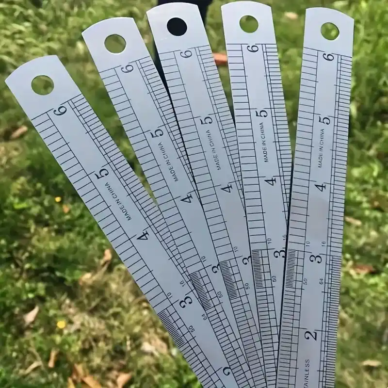 Doublesided Stainless Steel Ruler Precision Measuring Tool For School And Office