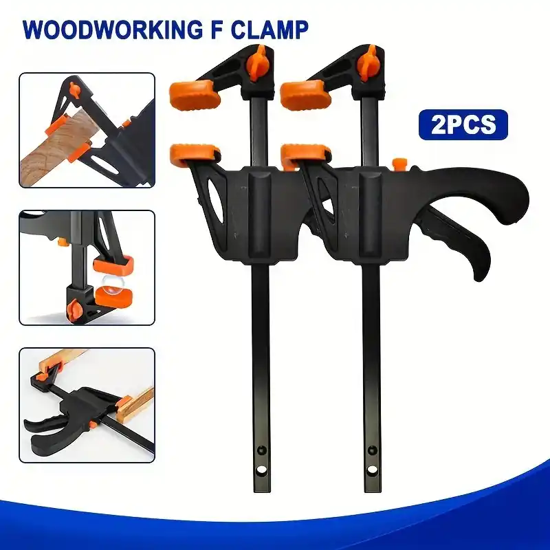 4inch Quick Release Ratchet F Clamp Set Woodworking Hand Tools