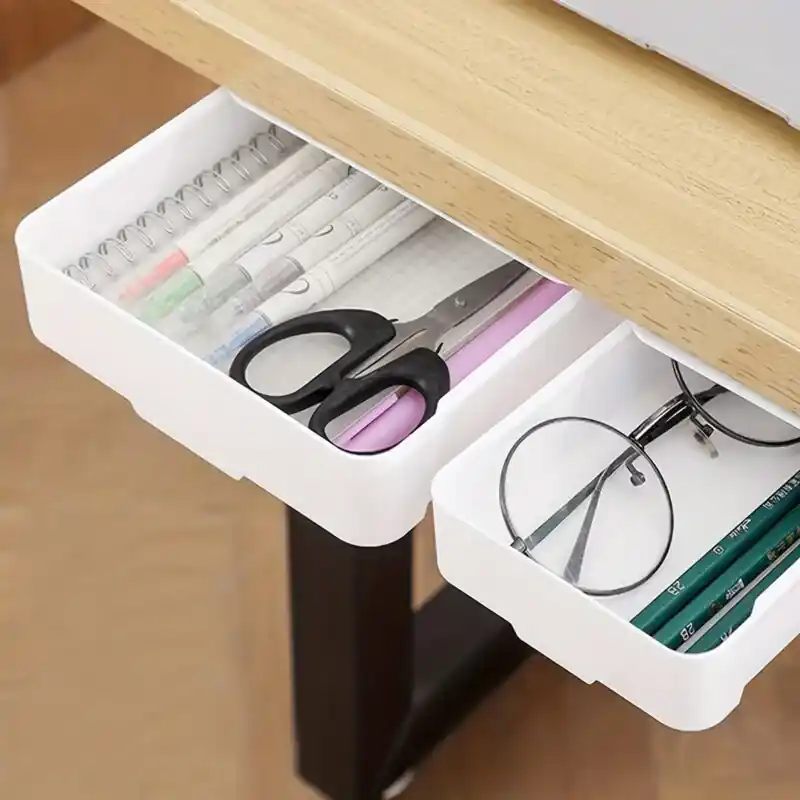 Sleek Underdesk Hanging Drawer Ultimate Workspace Organizer For Home Office