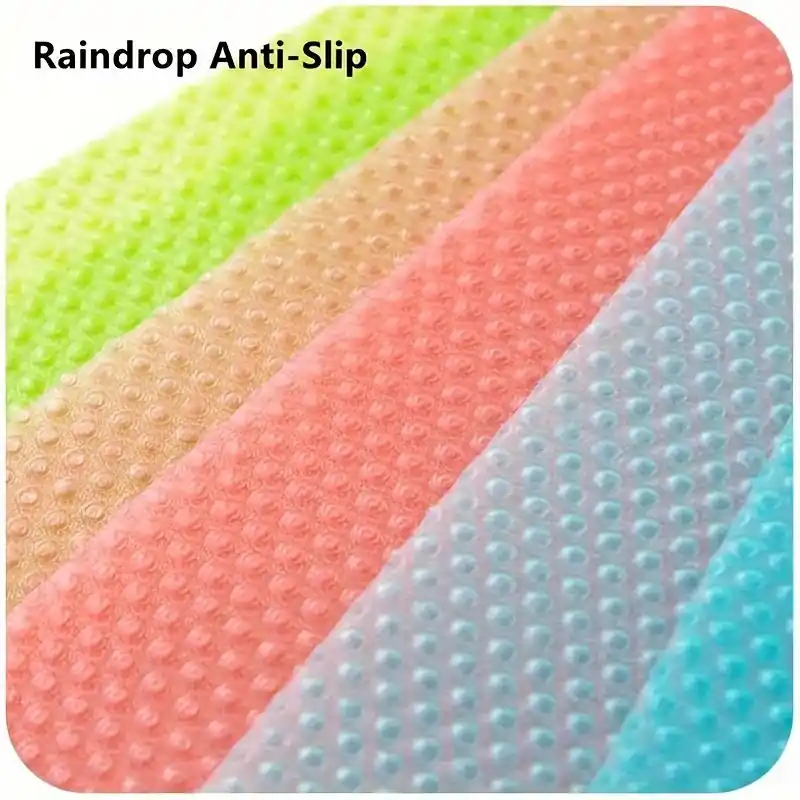 Set Of 4 Washable Waterproof Refrigerator Liners For Shelves And Drawers
