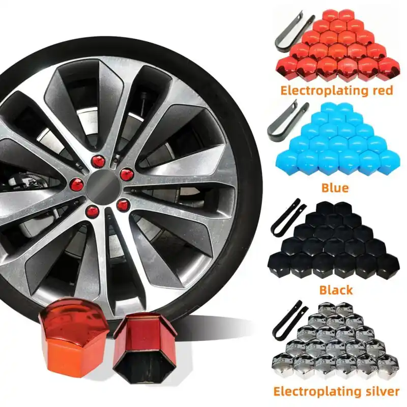 Antirust Car Wheel Nut Caps Multicolor Hub Screw Covers