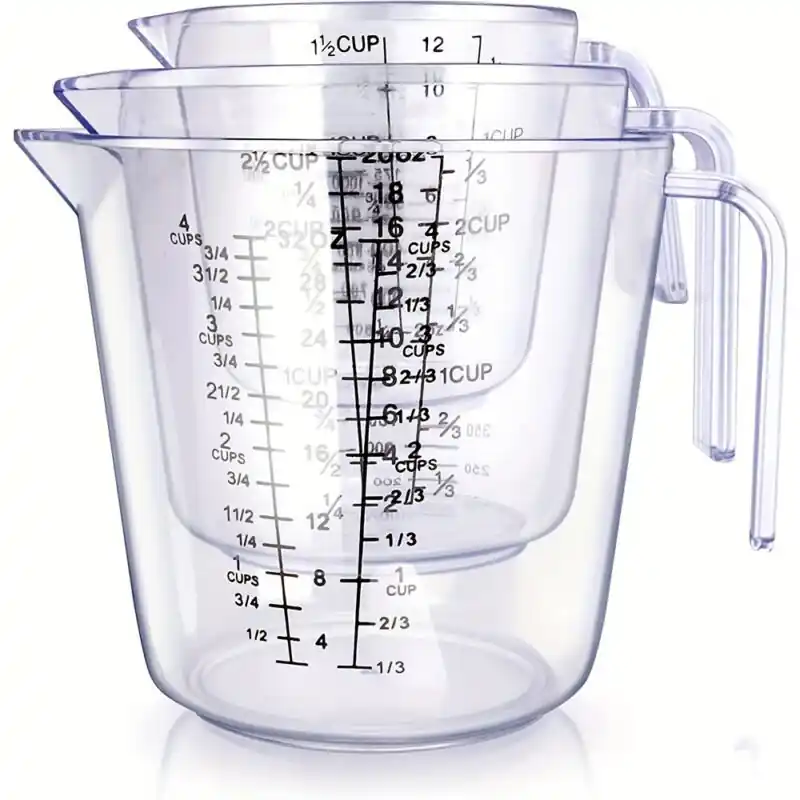 Bpa Plastic Measuring Cup Set 1pc3pcs Essential Baking Tools