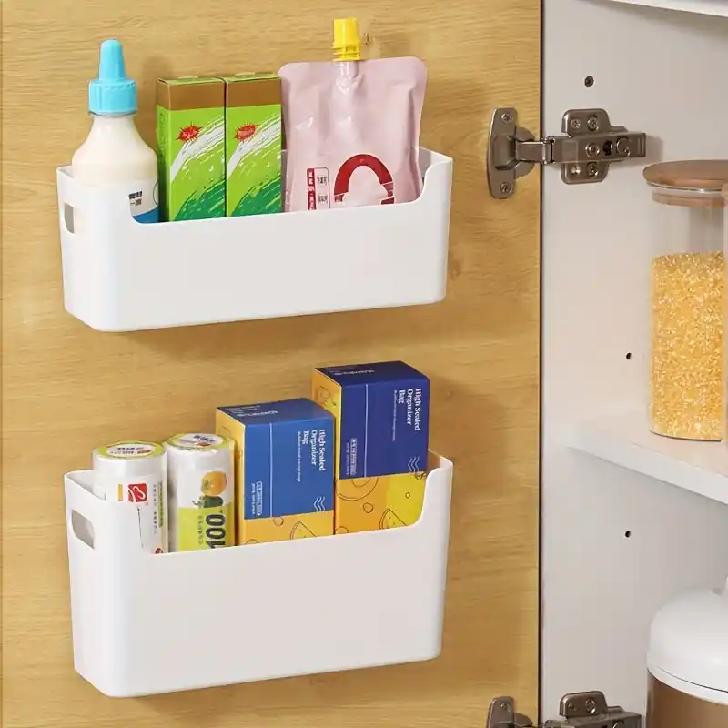 Punchfree Wallmounted Kitchen Storage Box Over Door Organizer