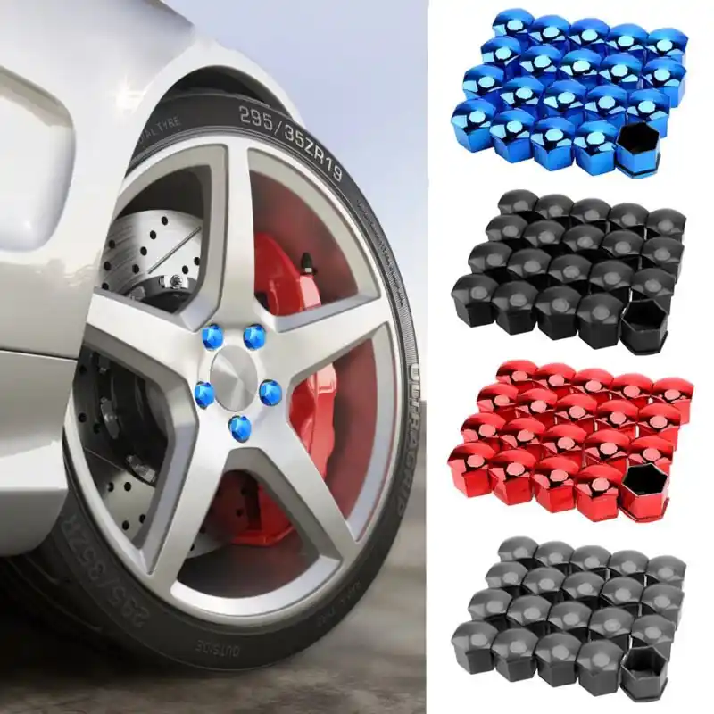 20pc Antirust Car Wheel Nut Caps Durable Colorful Easy Install